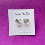 Load image into Gallery viewer, Holo Heart Stud Earrings
