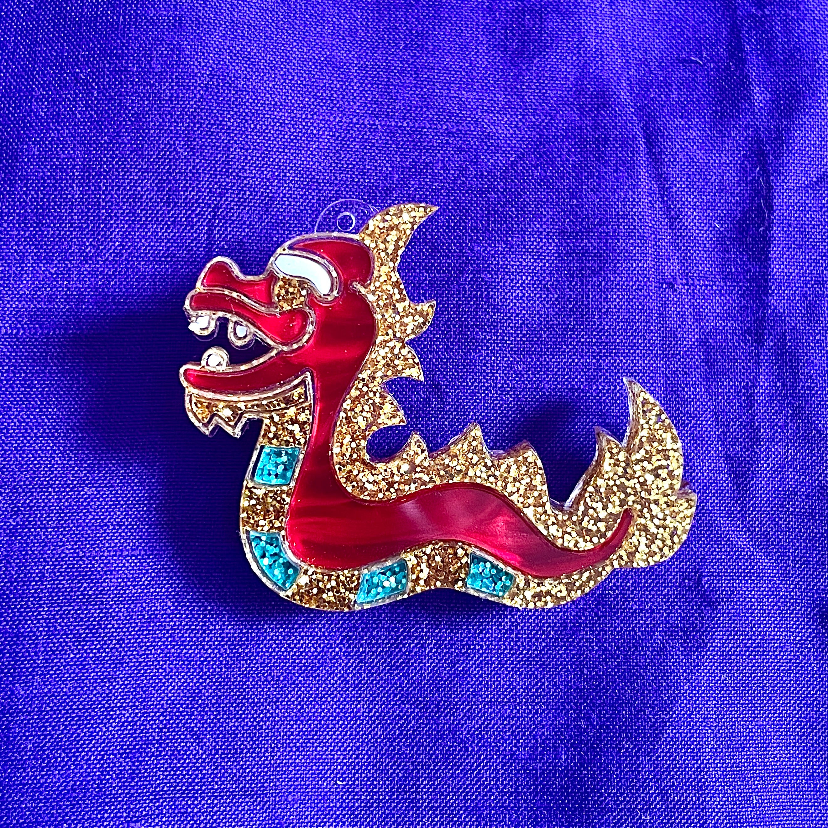 Lucky Dragon Dangle Earrings