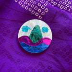 Load image into Gallery viewer, Mountains Meet the Sea Brooch
