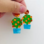 Load image into Gallery viewer, Lucky Kumquat tree Earrings
