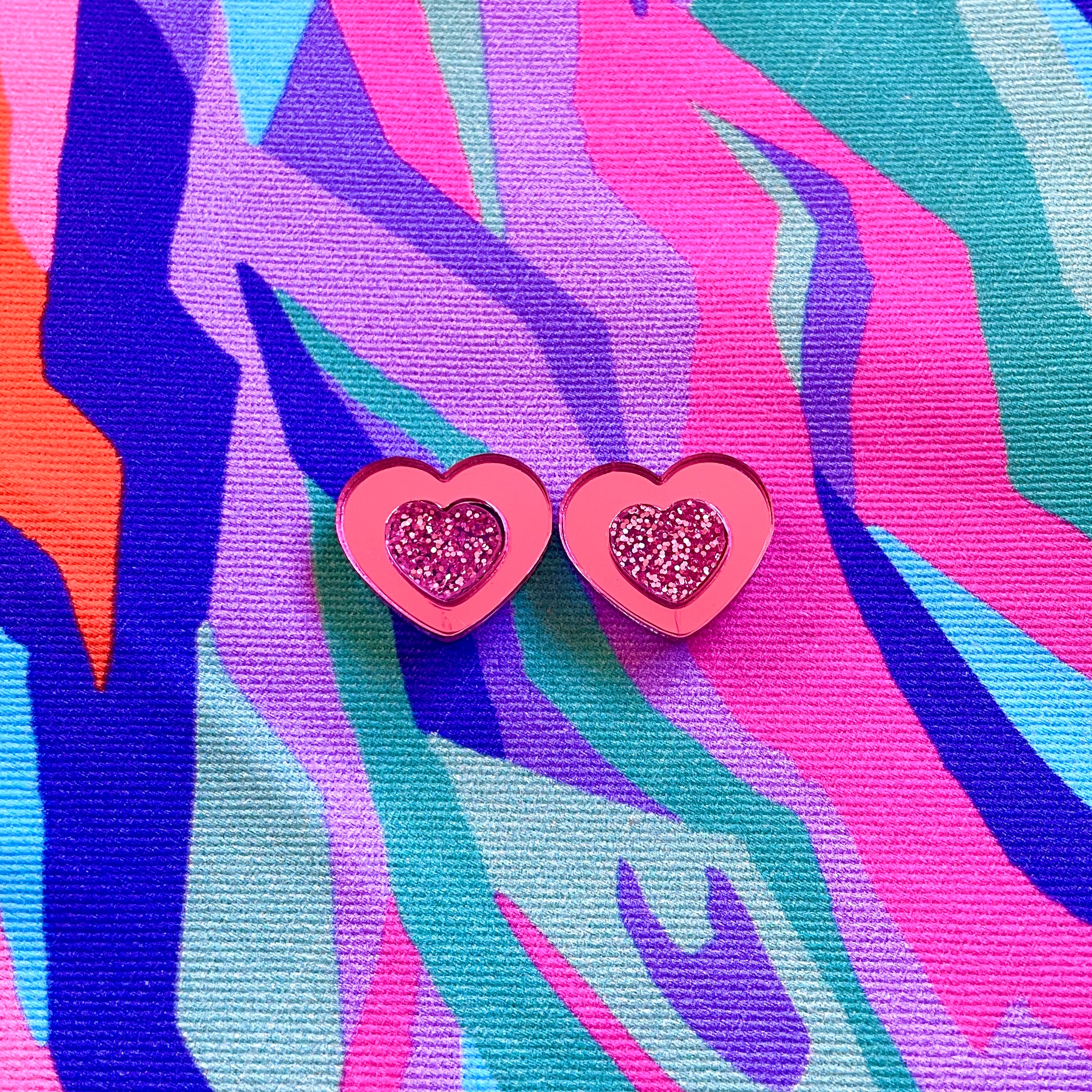 Candy Hearts Stud Earrings