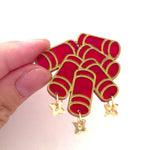 Load and play video in Gallery viewer, Fire Cracker Dangle Earrings
